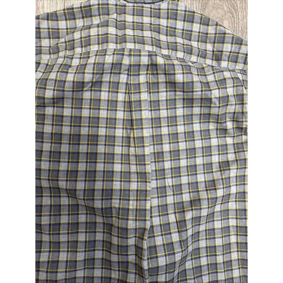 DULUTH Trading Co Men’s BLUE GRAY Stripe Long sleeve Shirt Size L - Picture 11 of 12